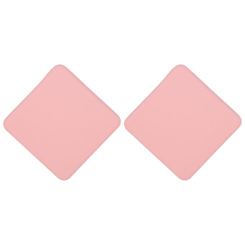 Σκουλαρίκια καρφωτά ρόμβος (3X3cm) από ρητίνη σε χρώμα ρόζ