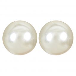 Σκουλαρίκια με  λευκή πέρλα 8mm