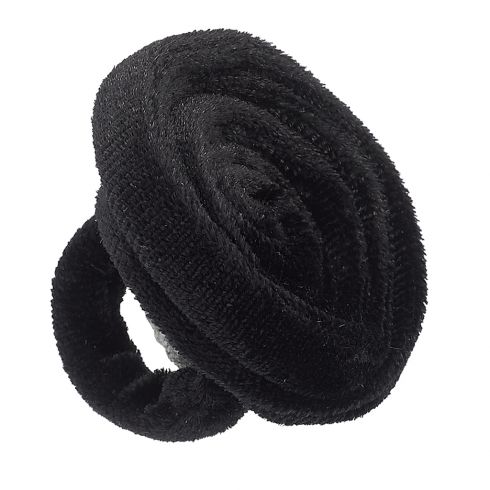 Δαχτυλίδι από βελούδο σε χρώμα μαύρο