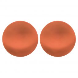 Σκουλαρίκια τρυπητά,κυμματιστό σχέδιο,διαμέτρου 50mm,σε χρώμα πορτοκαλί