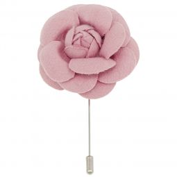 Καρφίτσα πέτου λουλούδι, διαμέτρου 6cm, σε χρώμα ρόζ.