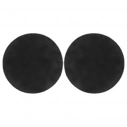Σκουλαρίκια κλίπ στρογγυλά από βελούδο, μήκους 4cm, σε χρώμα μαύρο.